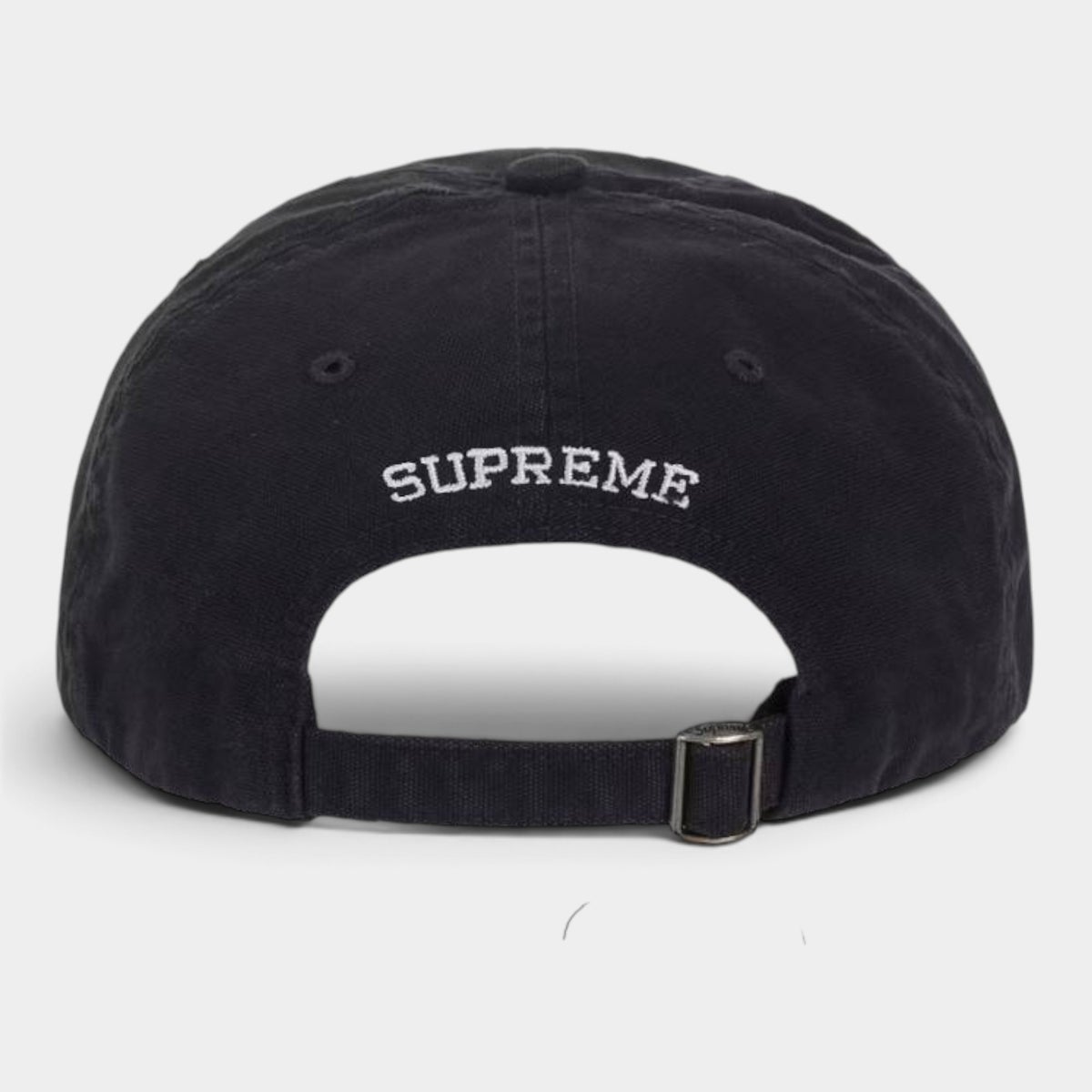 Supreme シュプリーム 2026AW Washed Canvas S Logo 6-Panel Cap ウォッシュドキャンバス Sロゴ 6パネル キャップ ブラック