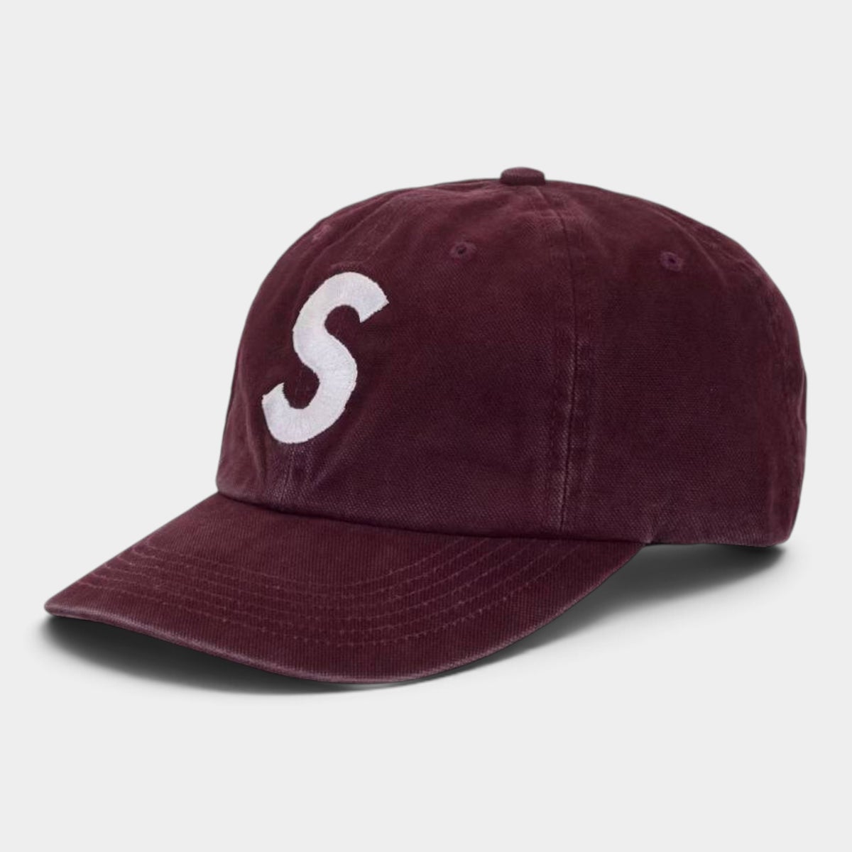 Supreme シュプリーム 2026AW Washed Canvas S Logo 6-Panel Cap ウォッシュドキャンバス Sロゴ 6パネル キャップ プラム