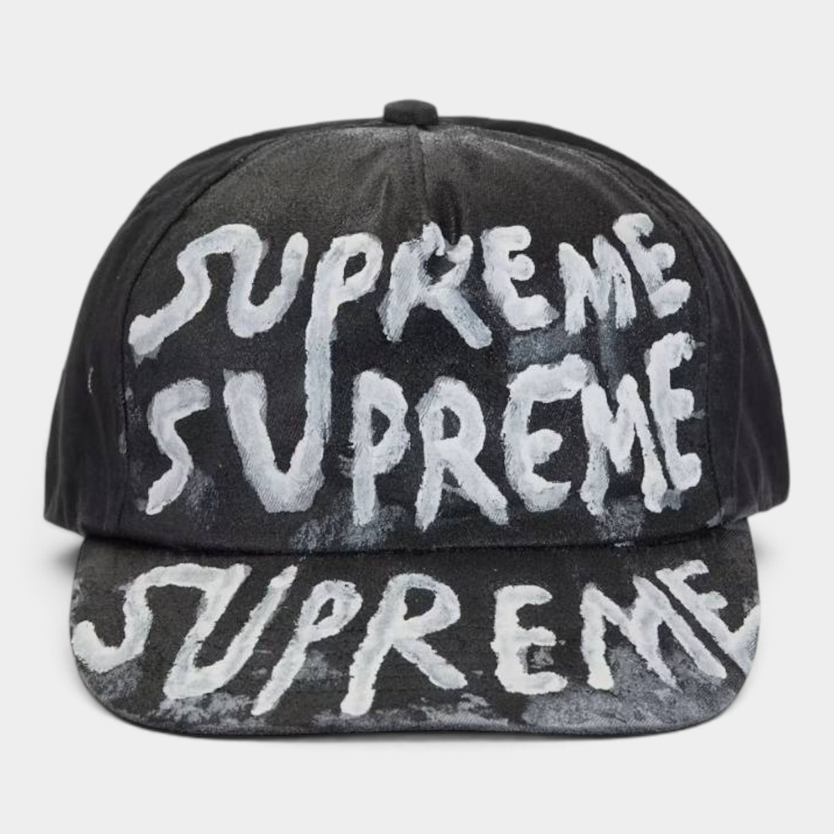  Supreme シュプリーム 2026AW Painted 5-Panel Cap ペインテッド 5パネルキャップ ブラック1