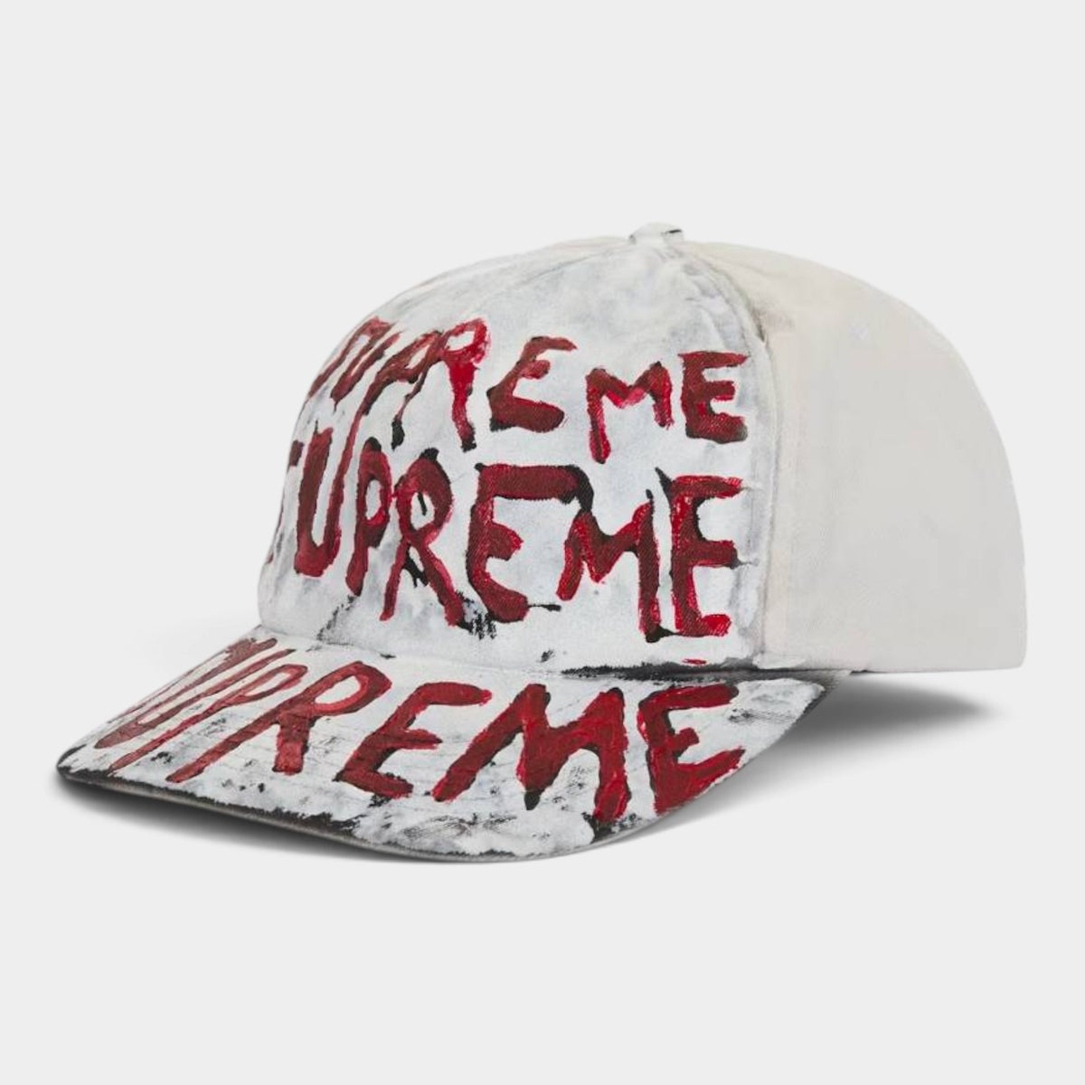 Supreme シュプリーム 2026AW Painted 5-Panel Cap ペインテッド 5パネルキャップ ホワイト