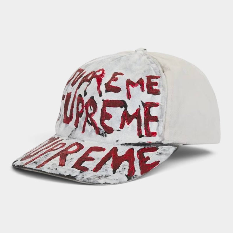 Supreme シュプリーム 2026AW Painted 5-Panel Cap ペインテッド 5パネルキャップ ホワイト
