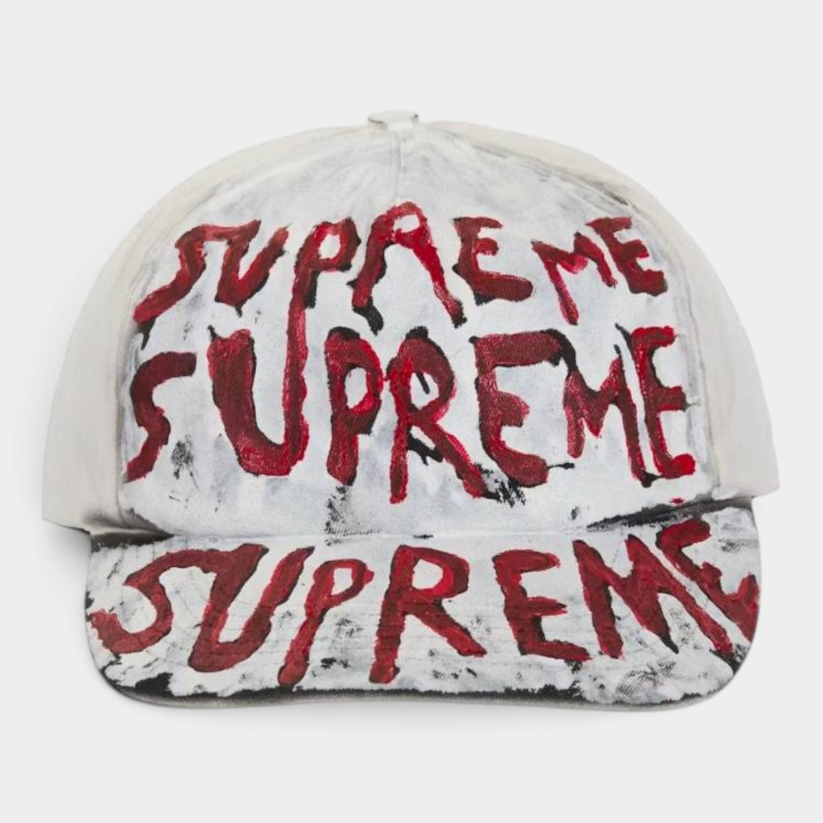 Supreme シュプリーム 2026AW Painted 5-Panel Cap ペインテッド 5パネルキャップ ホワイト1