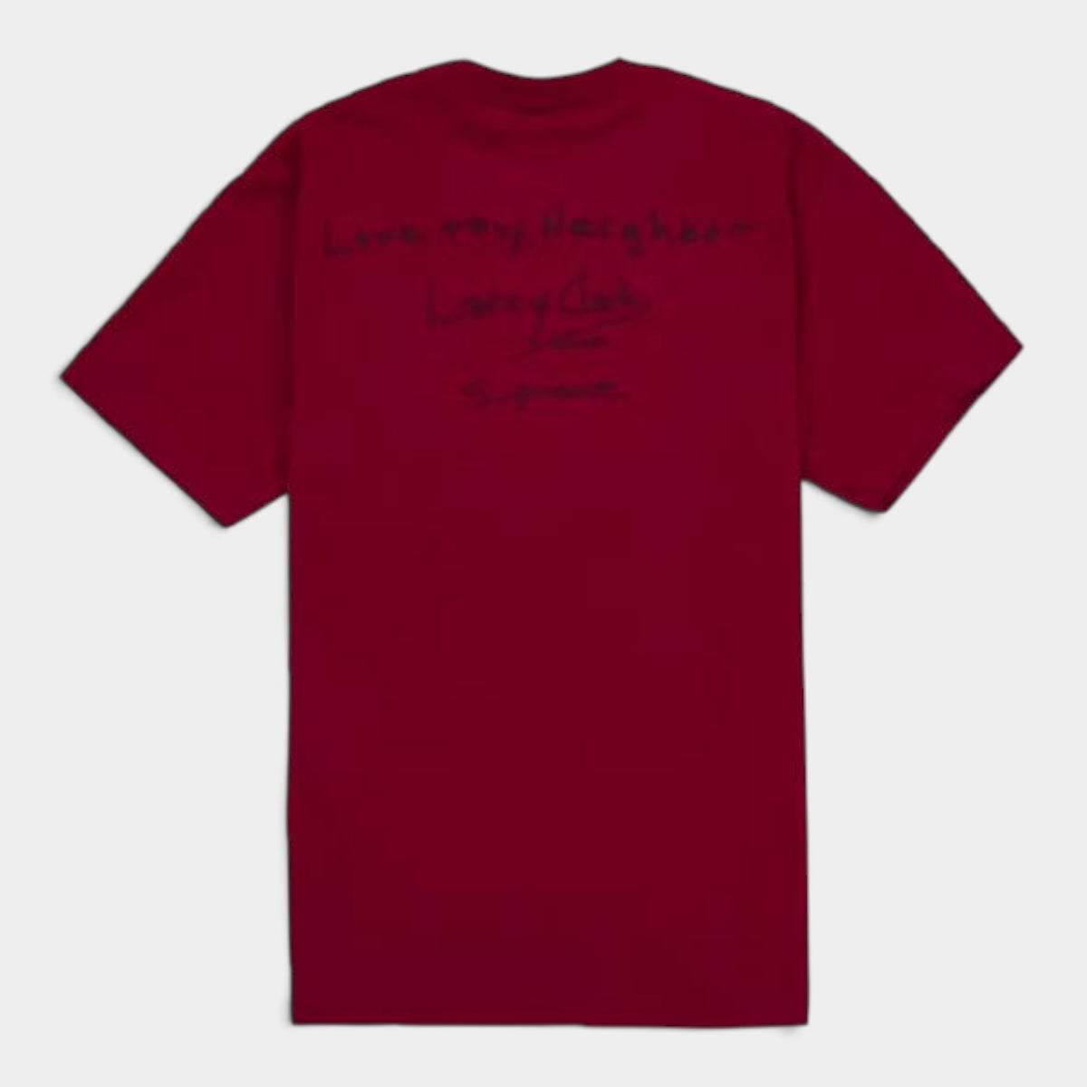 Supreme シュプリーム 2026AW Larry Clark Neighbor Tee ラリークラーク ネイバーTシャツ　カーディナル1