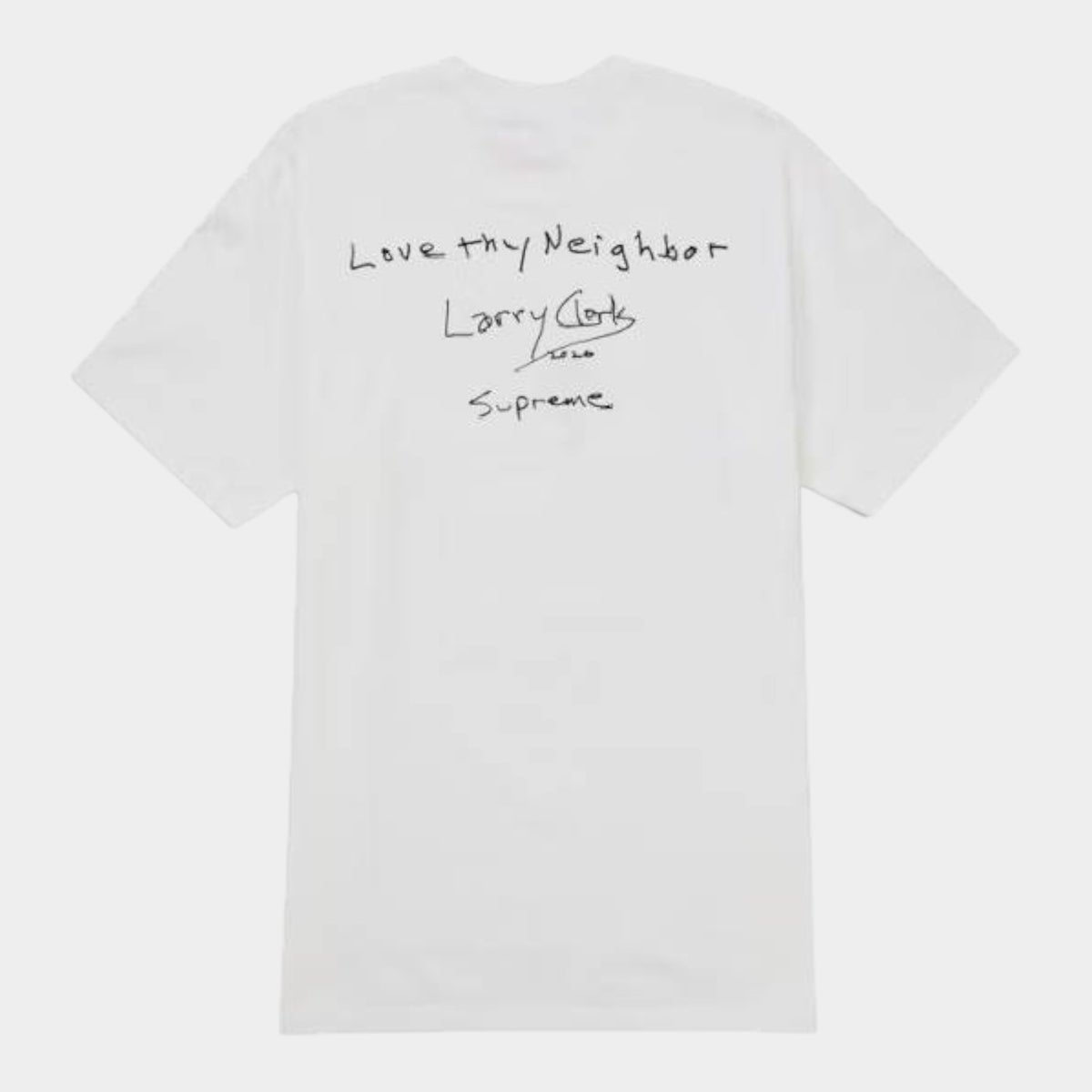 Supreme シュプリーム 2026AW Larry Clark Neighbor Tee ラリークラーク ネイバーTシャツ　ホワイト1