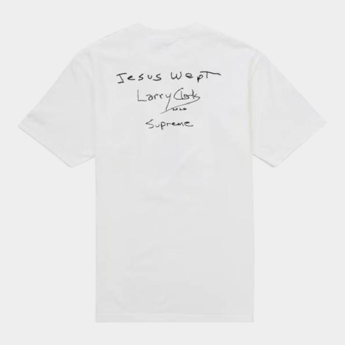 Supreme シュプリーム 2026AW Larry Clark Gun Tee ラリークラーク ガンTシャツ　ホワイト1