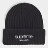 Supreme シュプリーム 2026AW Classic Logo Chunky Ribbed Beanie クラシックロゴ チャンキーリブビーニー　ブラック