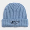 Supreme シュプリーム 2026AW Classic Logo Chunky Ribbed Beanie クラシックロゴ チャンキーリブビーニー　ライトブルー