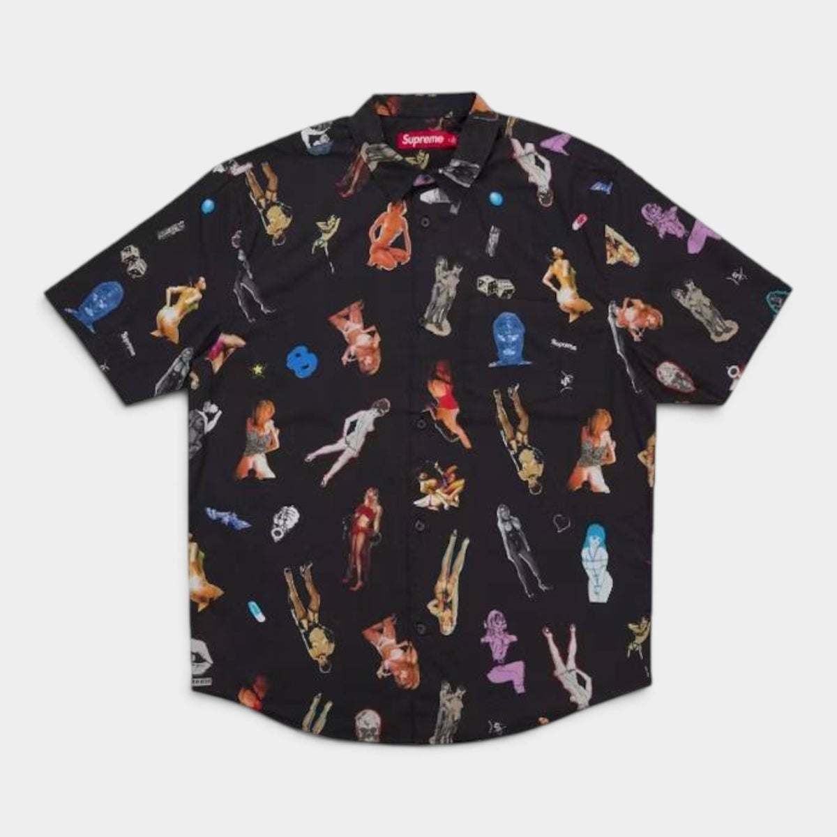Supreme シュプリーム 2026AW Girls Collage S/S Shirt ガールズコラージュ ショートスリーブシャツ ブラック