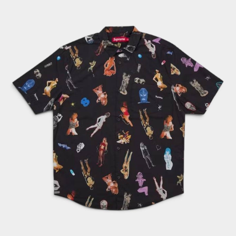 Supreme シュプリーム 2026AW Girls Collage S/S Shirt ガールズコラージュ ショートスリーブシャツ ブラック