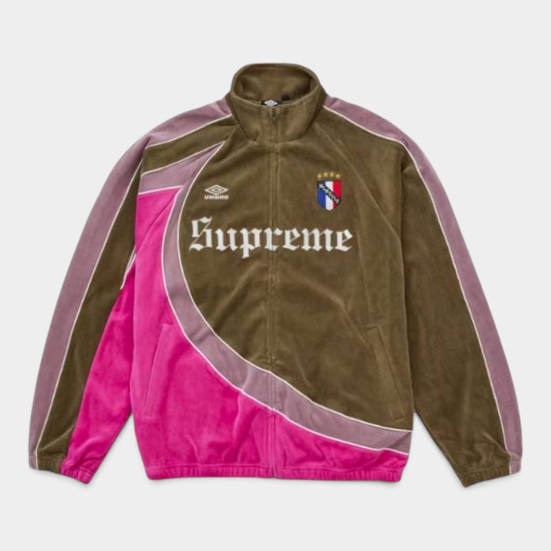 Supreme シュプリーム 2026AW Umbro Velour Track Jacket アンブロ ベロアトラックジャケット オリーブ