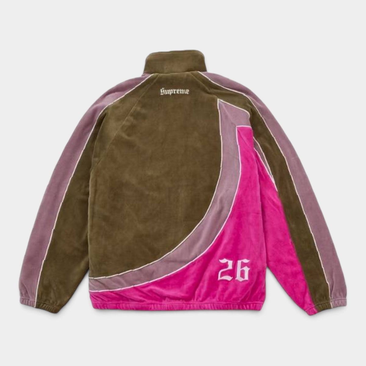 Supreme シュプリーム 2026AW Umbro Velour Track Jacket アンブロ ベロアトラックジャケット オリーブ1