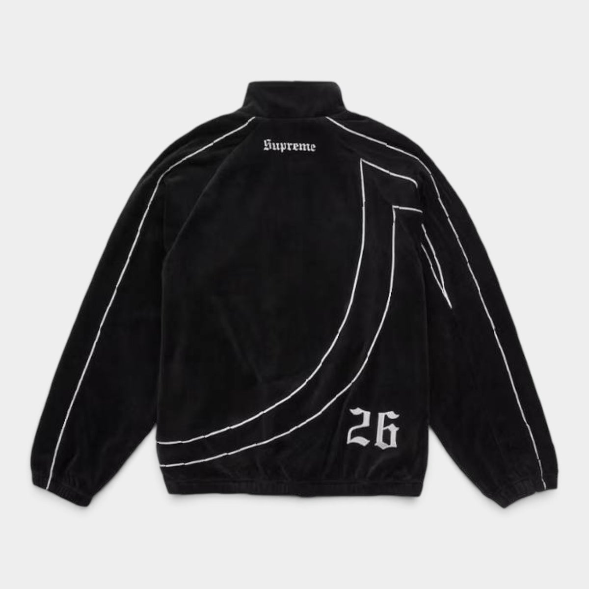Supreme シュプリーム 2026AW Umbro Velour Track Jacket アンブロ ベロアトラックジャケット ブラック1