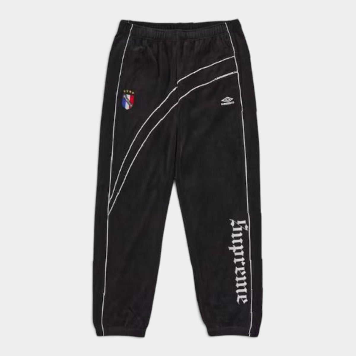 Supreme シュプリーム 2026AW Umbro Velour Track Pant アンブロ ベロアトラックパンツ ブラック
