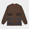 Supreme シュプリーム 2026AW Reflective L/S Top リフレクティブ ロングスリーブトップ ブラウン