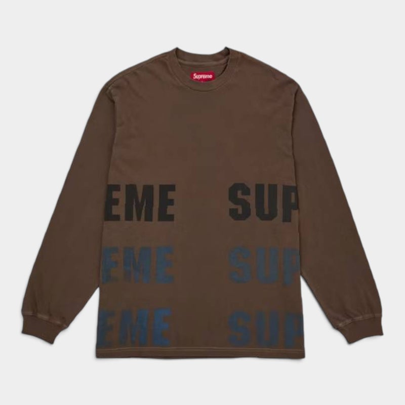 Supreme シュプリーム 2026AW Reflective L/S Top リフレクティブ ロングスリーブトップ ブラウン