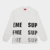  Supreme シュプリーム 2026AW Reflective L/S Top リフレクティブ ロングスリーブトップ ホワイト