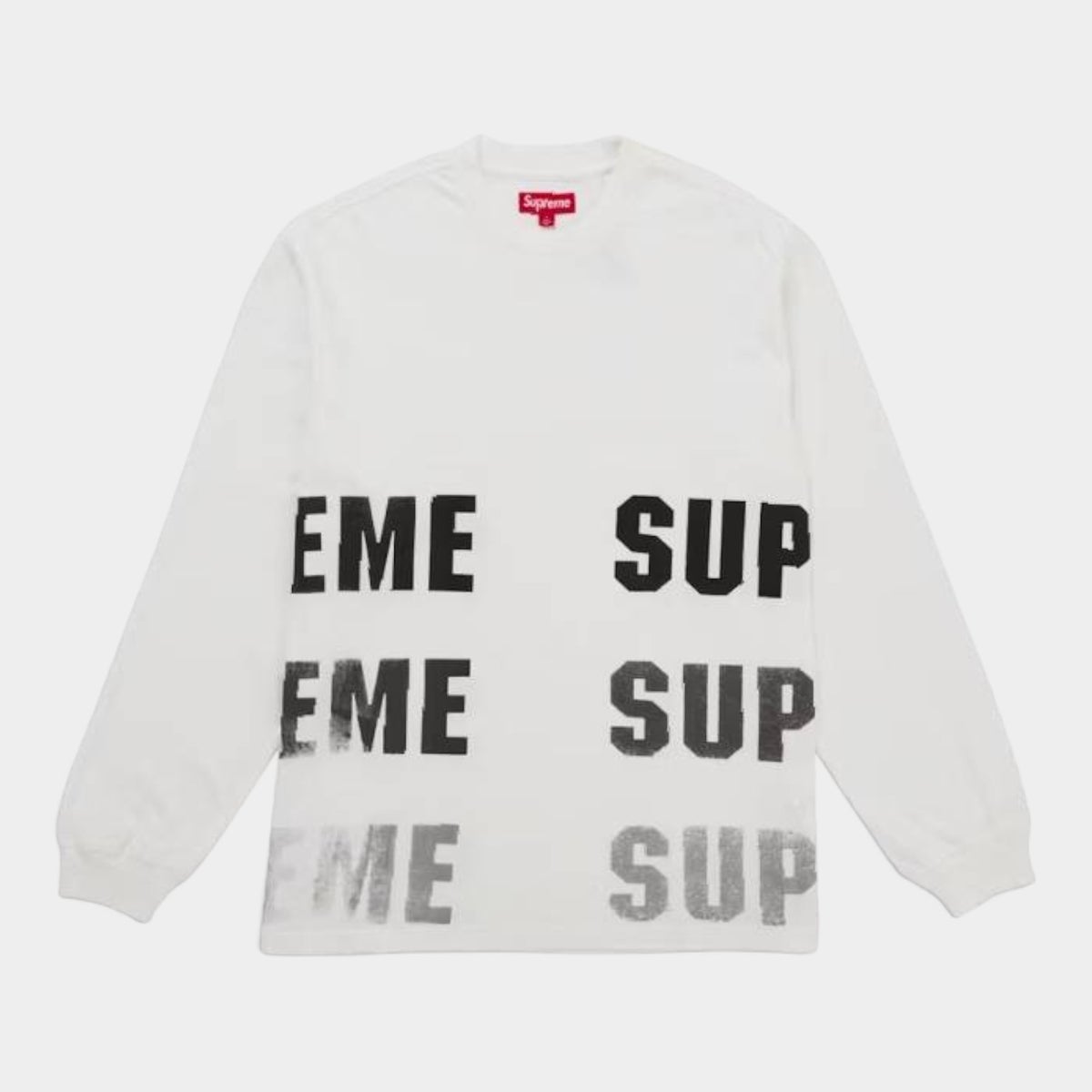  Supreme シュプリーム 2026AW Reflective L/S Top リフレクティブ ロングスリーブトップ ホワイト