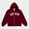 Supreme シュプリーム 2026AW Arc Thermal Lined Zip Up Hooded Sweatshirt アーク サーマル ラインド ジップアップ フーデッド スウェットパーカー カーディナル