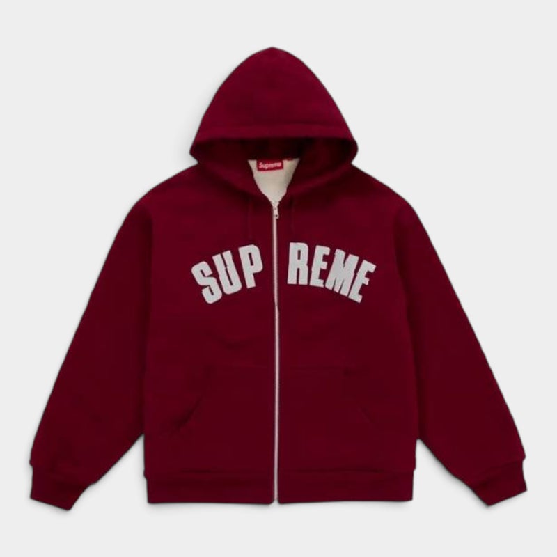 Supreme シュプリーム 2026AW Arc Thermal Lined Zip Up Hooded Sweatshirt アーク サーマル ラインド ジップアップ フーデッド スウェットパーカー カーディナル