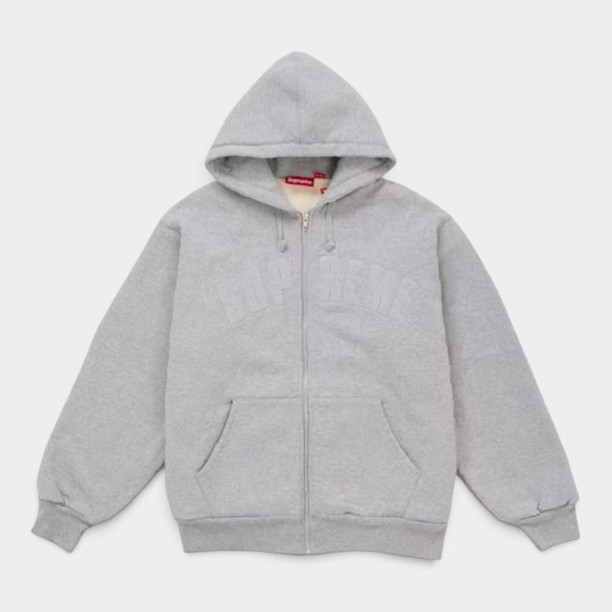  Supreme シュプリーム 2026AW Arc Thermal Lined Zip Up Hooded Sweatshirt アーク サーマル ラインド ジップアップ フーデッド スウェットパーカー ヘザーグレー