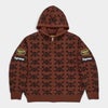 Supreme シュプリーム 2026AW Vanson Leathers Skull Zip Up Hooded Sweater バンソンレザーズ スカル ジップアップ フーデッド セーター ブラウン