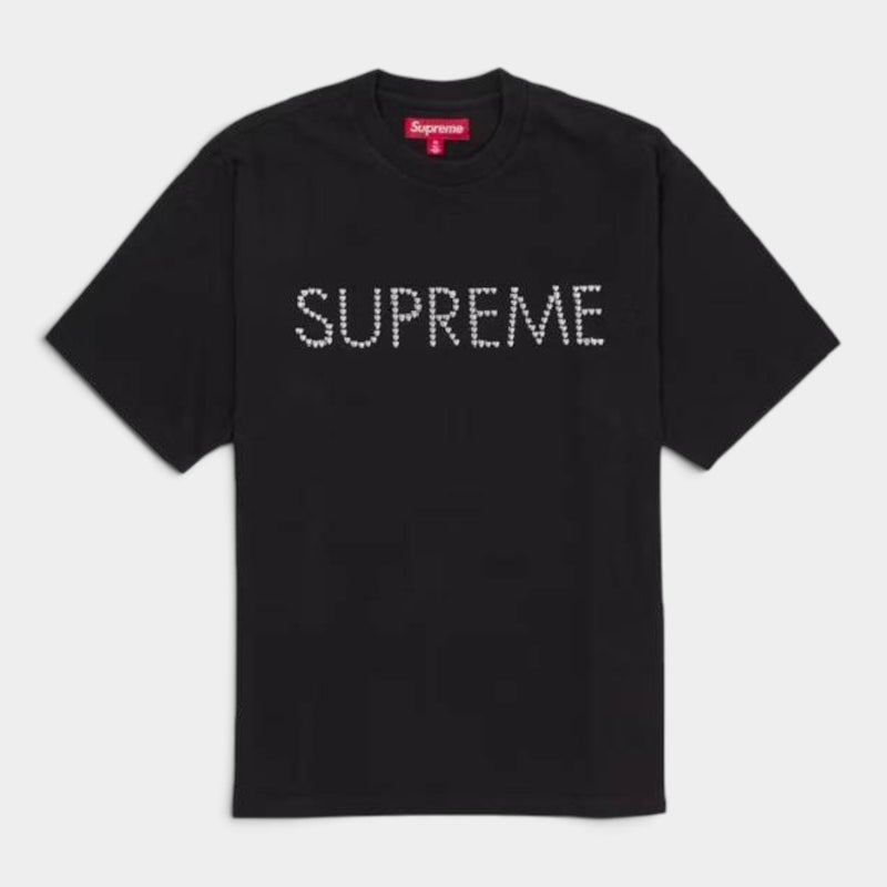 Supreme シュプリーム 2026AW Hearts Studded S/S Top ハーツ スタッズ ショートスリーブ トップTシャツ ブラック