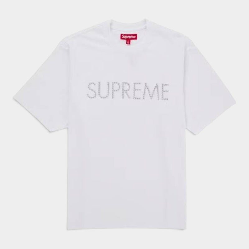 Supreme シュプリーム 2026AW Hearts Studded S/S Top ハーツ スタッズ ショートスリーブ トップTシャツ ホワイト