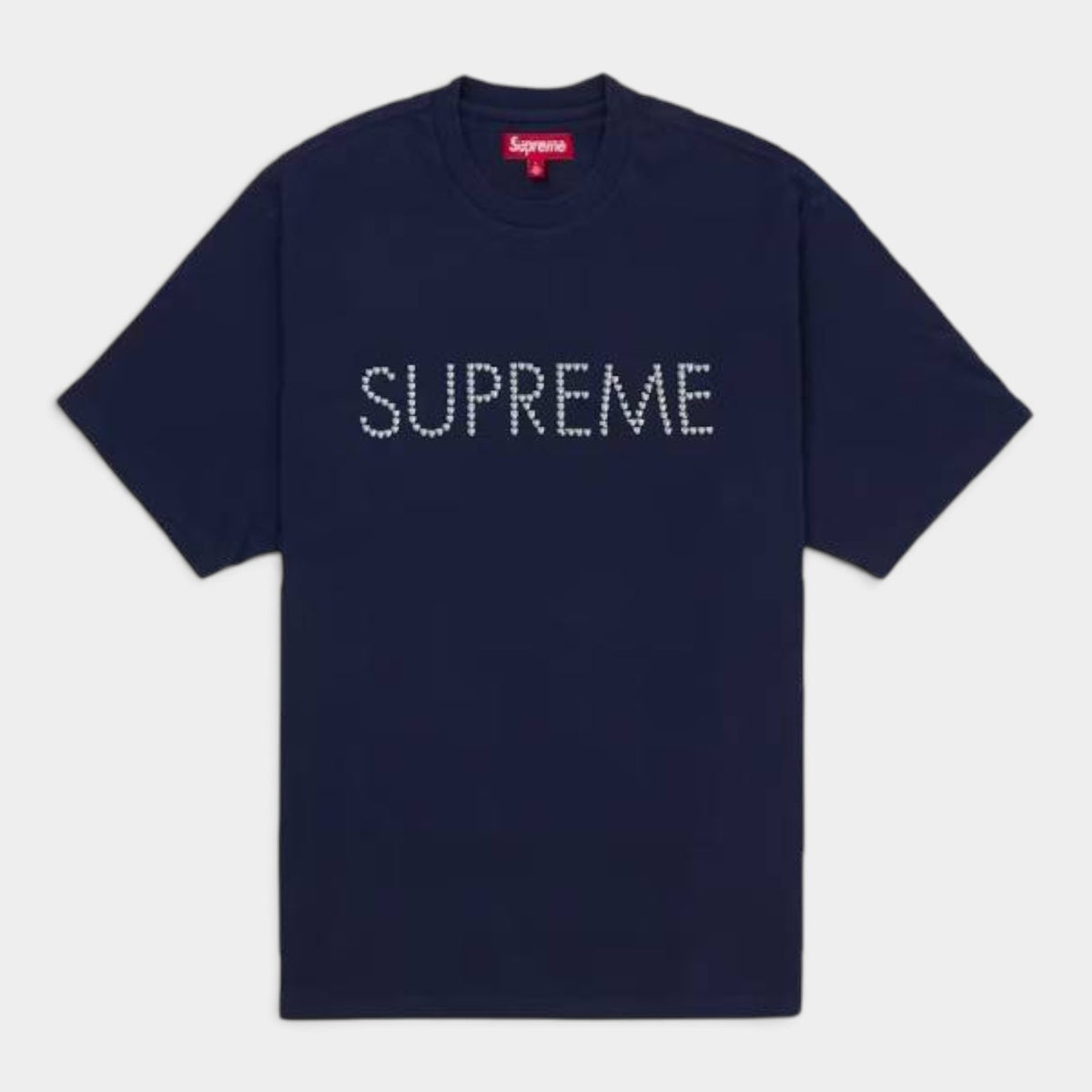 Supreme シュプリーム 2026AW Hearts Studded S/S Top ハーツ スタッズ ショートスリーブ トップTシャツ ネイビー