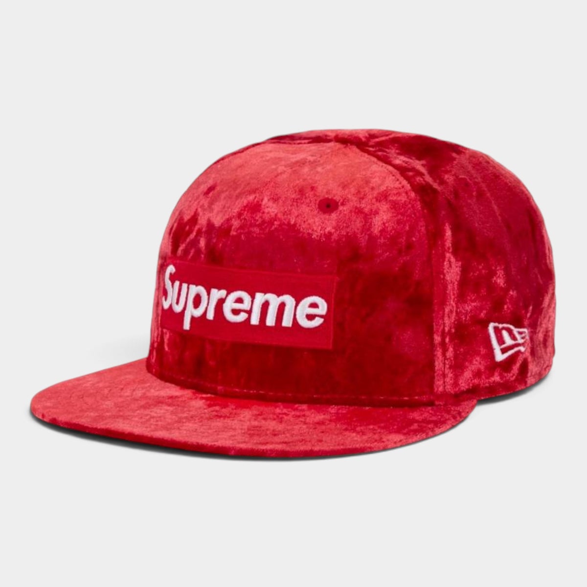 Supreme シュプリーム 2026AW Crushed Velvet Box Logo New Era Cap クラッシュド ベルベット ボックスロゴ ニューエラキャップ レッド