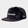 Supreme シュプリーム 2026AW Crushed Velvet Box Logo New Era Cap クラッシュド ベルベット ボックスロゴ ニューエラキャップ ブラック