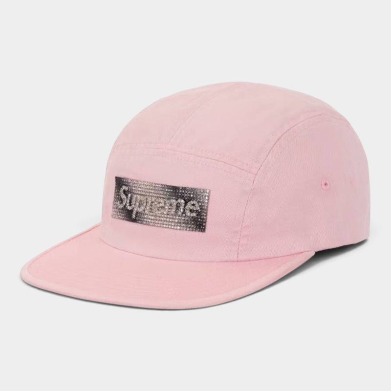 Supreme シュプリーム 2026AW Rhinestone Label Camp Cap ラインストーン レーベル キャンプキャップ ピンク