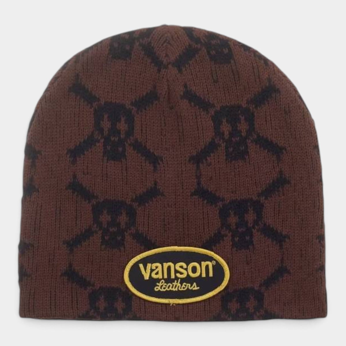  Supreme シュプリーム 2026AW Vanson Leathers Skull Beanie バンソンレザーズ スカル ビーニー ブラウン