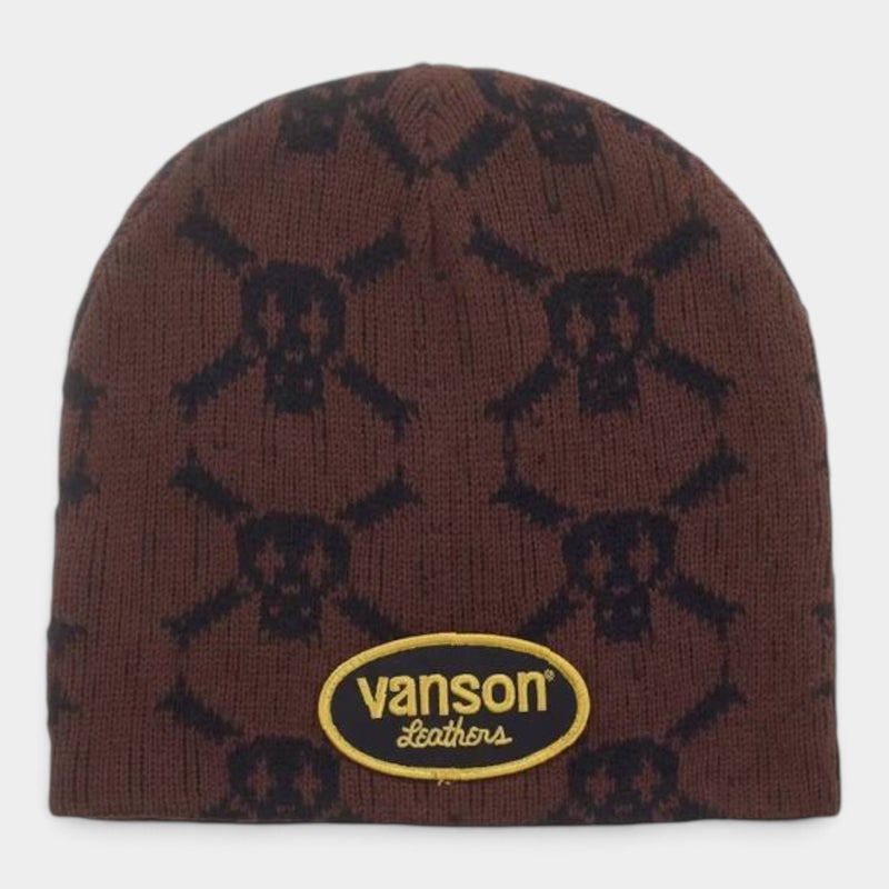  Supreme シュプリーム 2026AW Vanson Leathers Skull Beanie バンソンレザーズ スカル ビーニー ブラウン