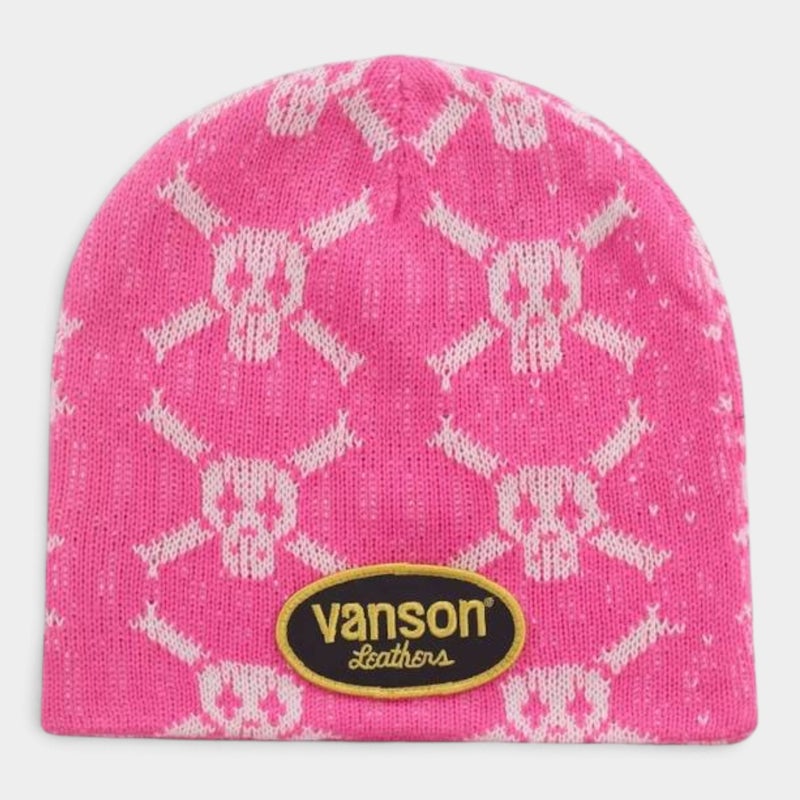  Supreme シュプリーム 2026AW Vanson Leathers Skull Beanie バンソンレザーズ スカル ビーニー ピンク