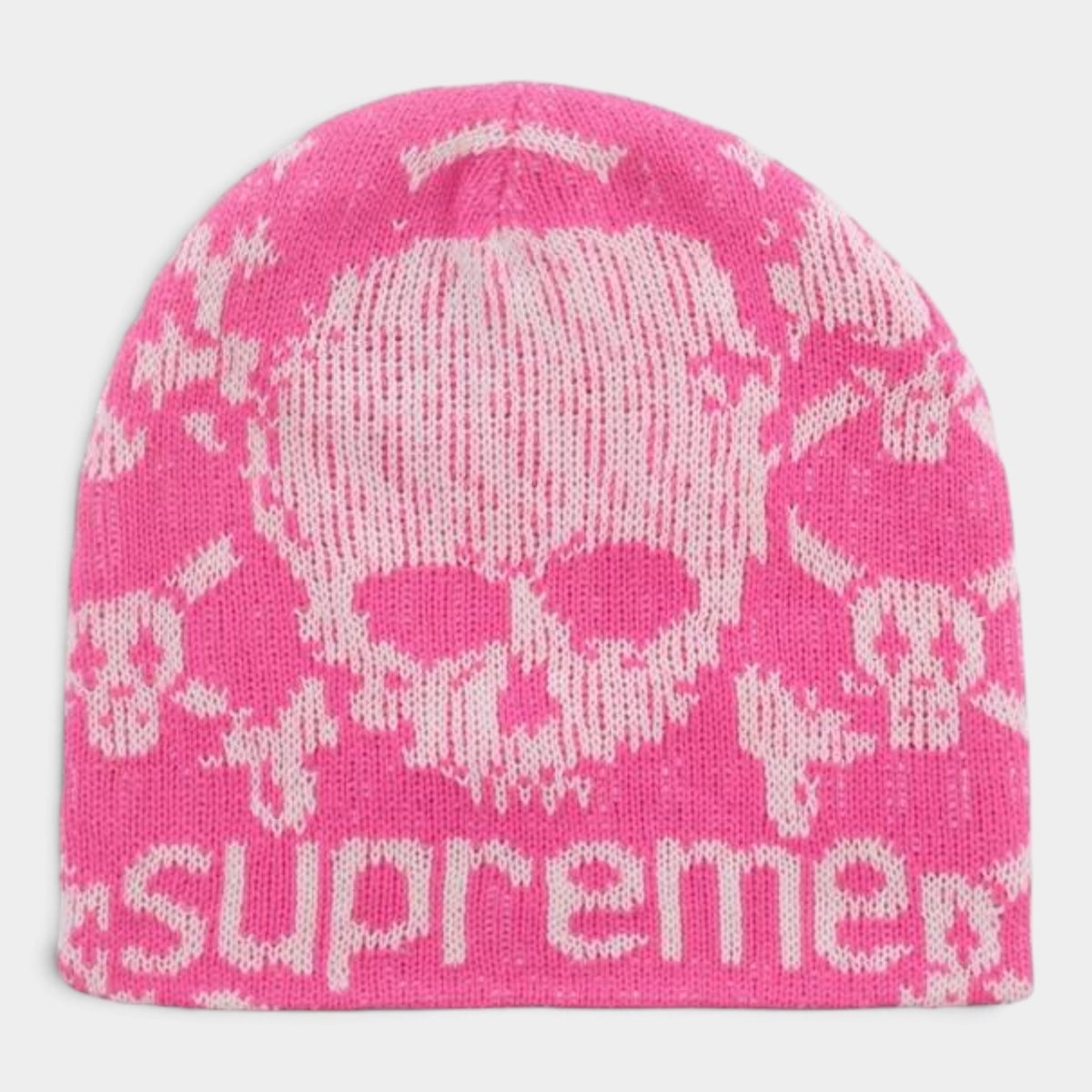  Supreme シュプリーム 2026AW Vanson Leathers Skull Beanie バンソンレザーズ スカル ビーニー ピンク