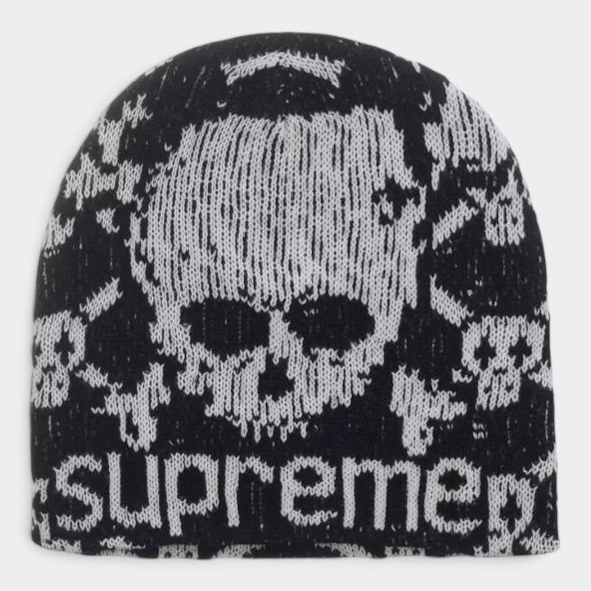 Supreme シュプリーム 2026AW Vanson Leathers Skull Beanie バンソンレザーズ スカル ビーニー ブラック
