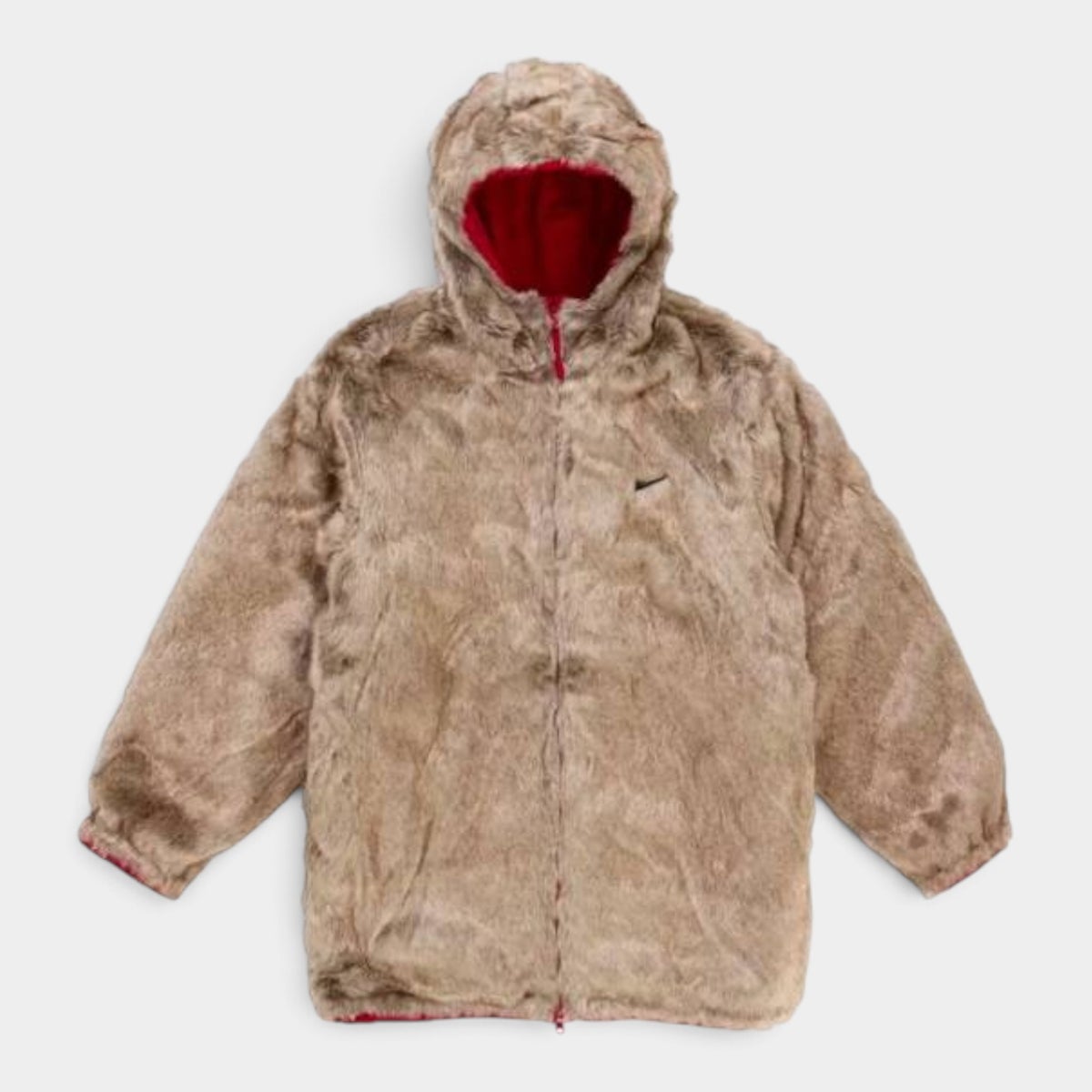 Supreme シュプリーム 2026AW Nike Faux Fur Reversible Parka ナイキ フェイクファー リバーシブル パーカ レッド