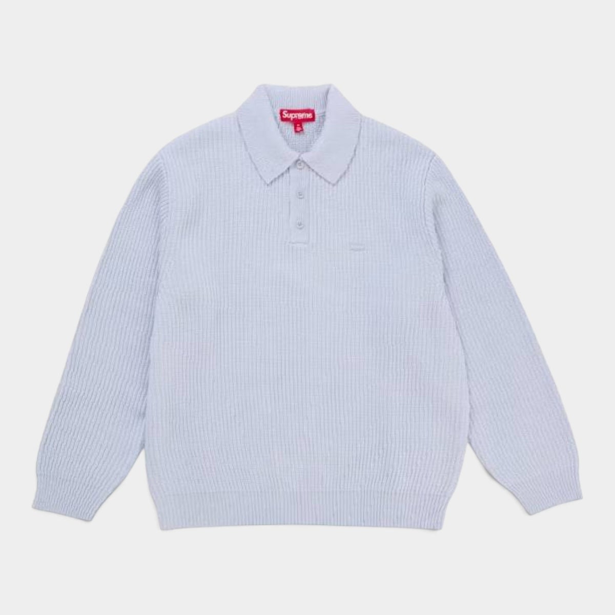 Supreme シュプリーム 2026AW Small Box Sweater Polo スモール ボックス セーター ポロ ライトブルー