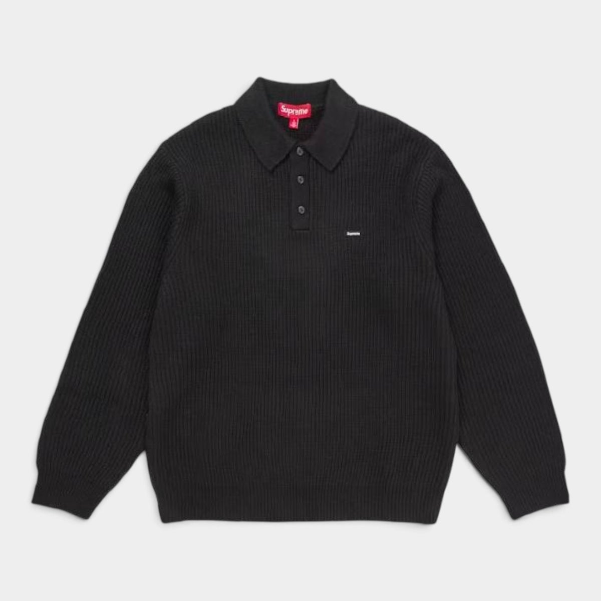 Supreme シュプリーム 2026AW Small Box Sweater Polo スモール ボックス セーター ポロ ブラック