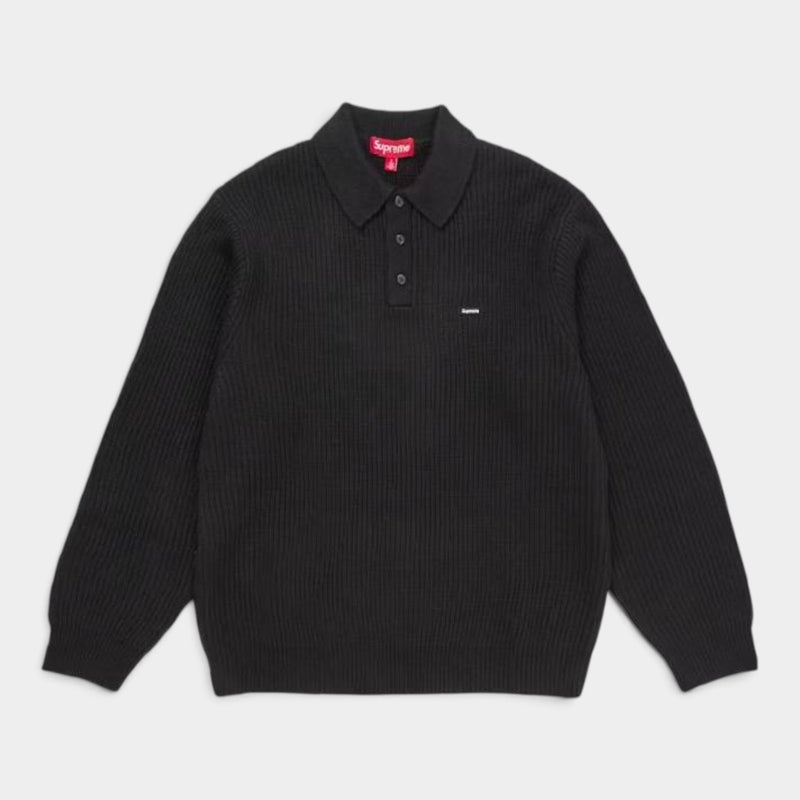 Supreme シュプリーム 2026AW Small Box Sweater Polo スモール ボックス セーター ポロ ブラック