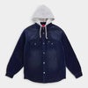 Supreme シュプリーム 2026AW Quilted Lined Hooded Velvet Snap Shirt　キルテッド ラインド フーデッド ベルベット スナップ シャツ　ネイビー