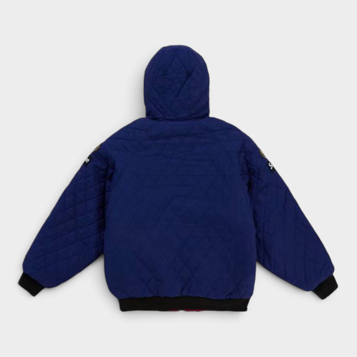 Supreme シュプリーム 2026AW Vanson Leathers Reversible Quilted Hooded Jacket バンソンレザーズ リバーシブル キルテッド フーデッドジャケット　ネイビー