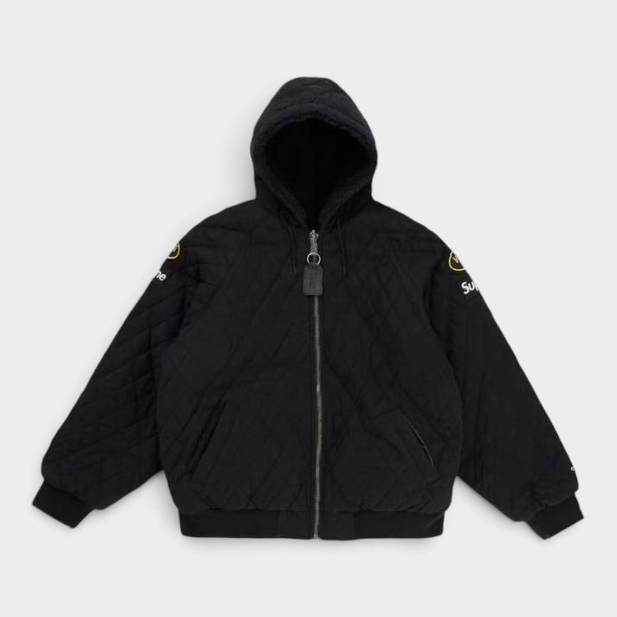 Supreme シュプリーム 2026AW Vanson Leathers Reversible Quilted Hooded Jacket バンソンレザーズ リバーシブル キルテッド フーデッドジャケット　ブラック