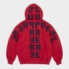 Supreme シュプリーム 2026AW Mirrored Applique Hooded Sweatshirt ミラード アップリケ フーデッドスウェットパーカー レッド