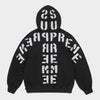 Supreme シュプリーム 2026AW Mirrored Applique Hooded Sweatshirt ミラード アップリケ フーデッドスウェットパーカー ブラック