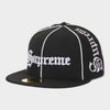 Supreme シュプリーム 2026AW Piping Script New Era Cap パイピング スクリプト ニューエラキャップ　ブラック