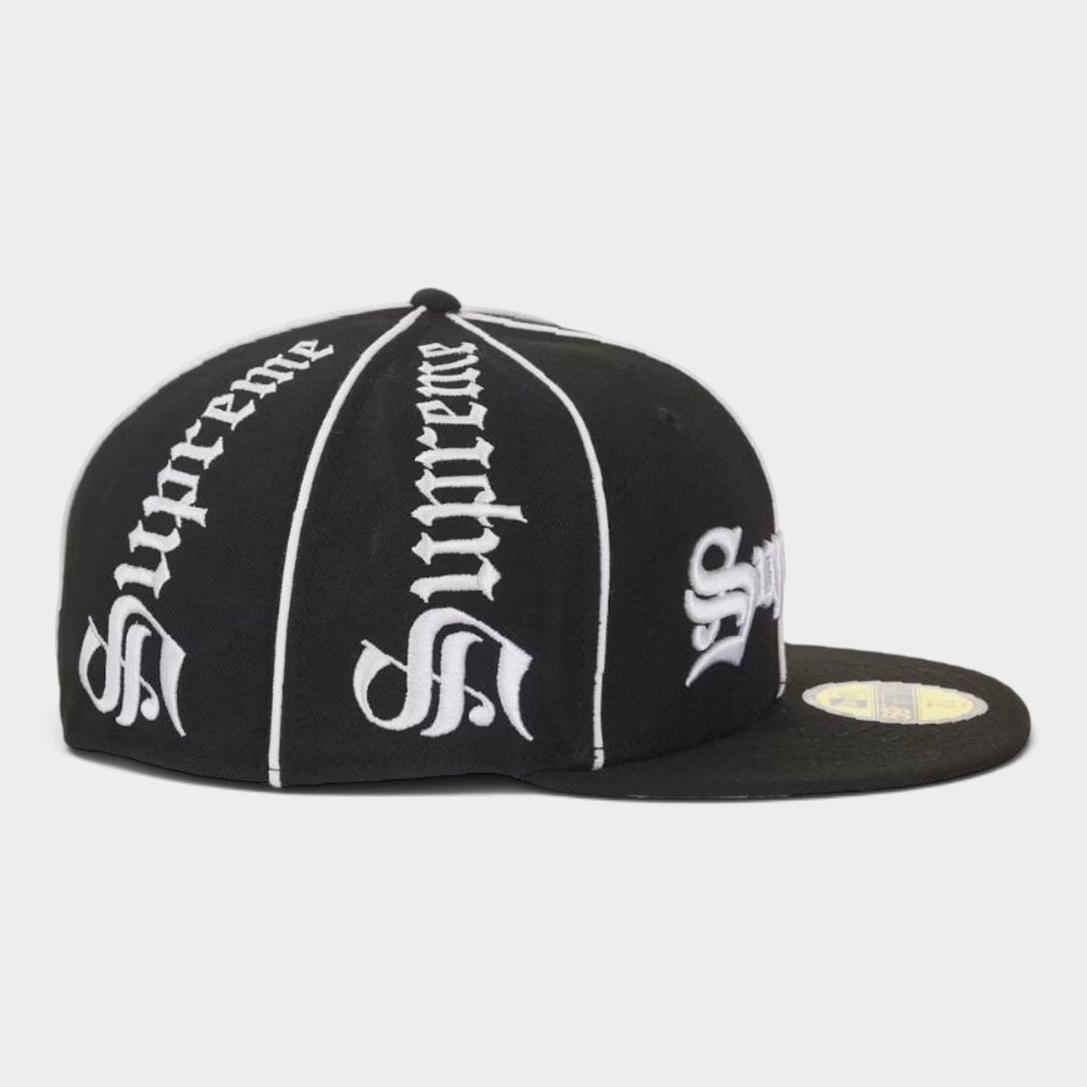 Supreme シュプリーム 2026AW Piping Script New Era Cap パイピング スクリプト ニューエラキャップ　ブラック