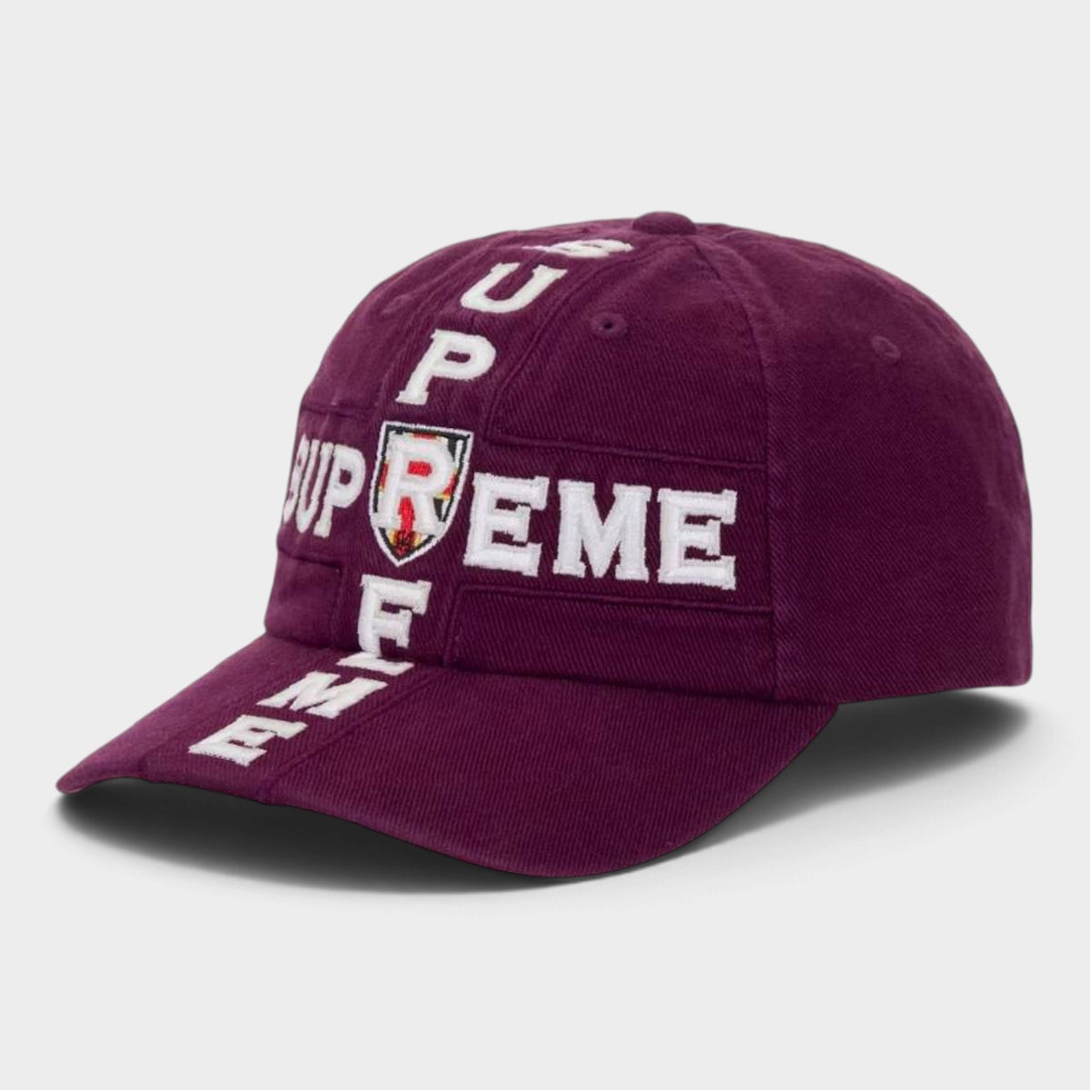 Supreme シュプリーム 2026AW Cross 6-Panel Cap クロス 6パネルキャップ プラム