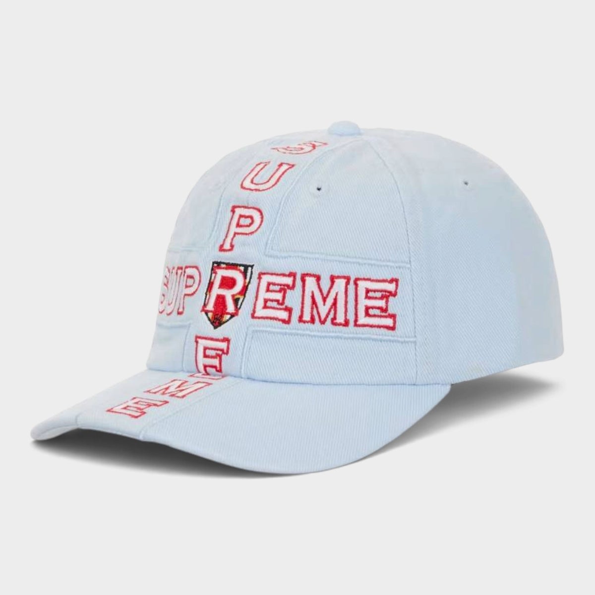 Supreme シュプリーム 2026AW Cross 6-Panel Cap クロス 6パネルキャップ ライトブルー