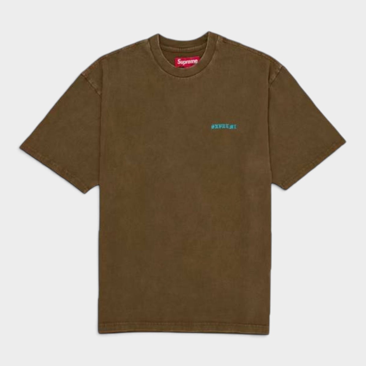 Supreme シュプリーム 2026AW Washed S/S Top ウォッシュド ショートスリーブ トップTシャツ オリーブブラウン